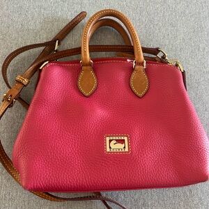 Dooney & Bourke Pebble Grain Geena Satchel hot pink